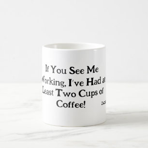 Caffeine-Fueled Sarcasm Work Mug