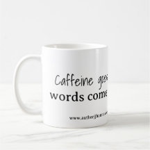 Caffeine goes in, Words come out Mug