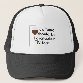 caffeine in IV, nurse humour Trucker Hat