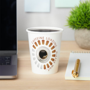 Caffeine loading paper cups