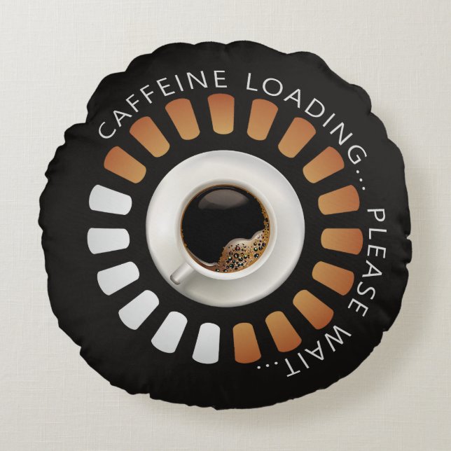 Caffeine loading round cushion (Front)