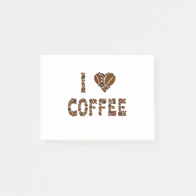 Caffeine Lover - Coffee Beans Post-it Notes (Front)