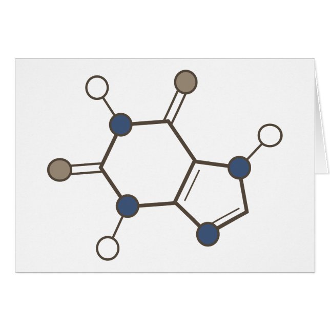 caffeine molecular structure (Front Horizontal)