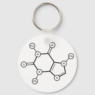 caffeine molecular structure key ring