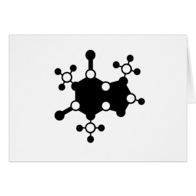 Caffeine Molecule (Front Horizontal)