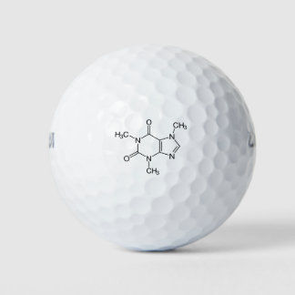 Caffeine Molecule Chemistry Coffee Atoms Golf Balls