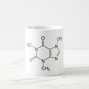 Caffeine Molecule Chemistry Coffee Atoms Mug