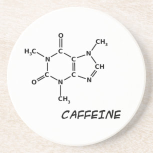 Caffeine Molecule Coaster