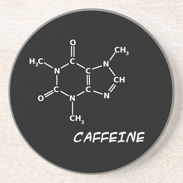 Caffeine Molecule Coaster (Front)