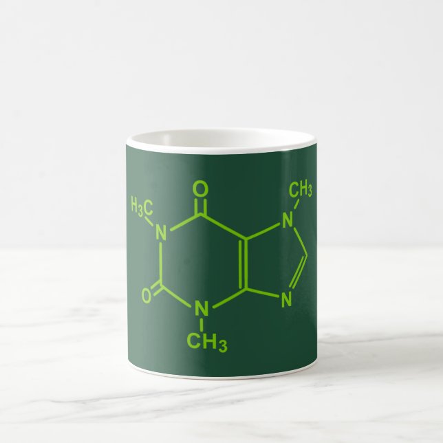 Caffeine Molecule Coffee Mug (Center)