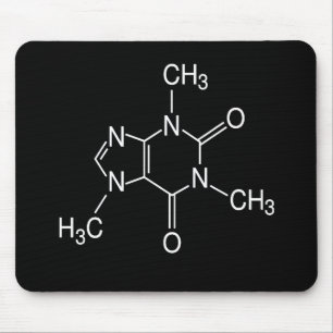 caffeine molecule mouse pad