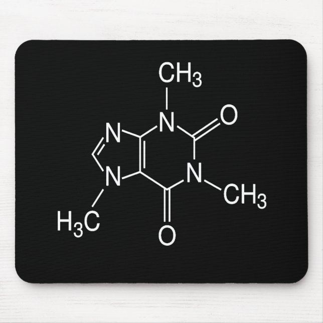 caffeine molecule mouse pad (Front)