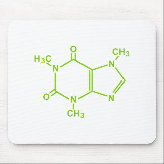 Caffeine Molecule Mouse Pad