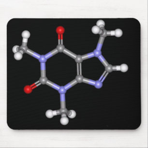 caffeine-molecule mouse pad