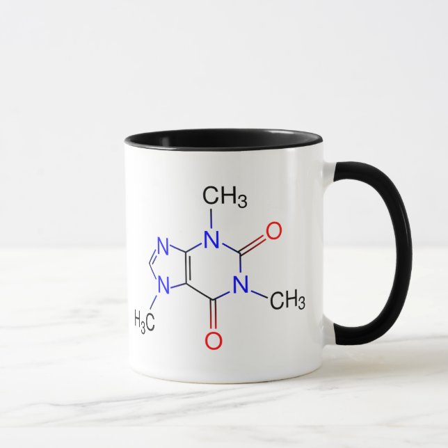 Caffeine Molecule Mug (Right)