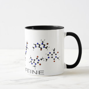 Caffeine molecule mug