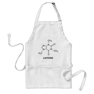 Caffeine Molecule Standard Apron