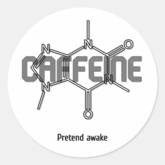 Caffeine Molecule Sticker