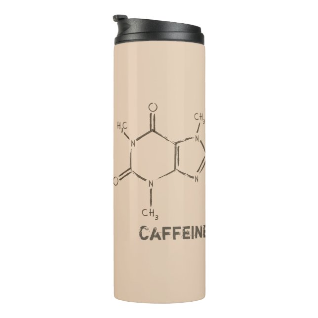 Caffeine Molecule Thermal Tumbler (Rotated Right)
