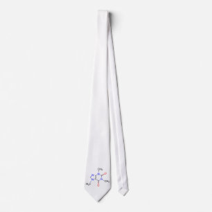 Caffeine Molecule Tie