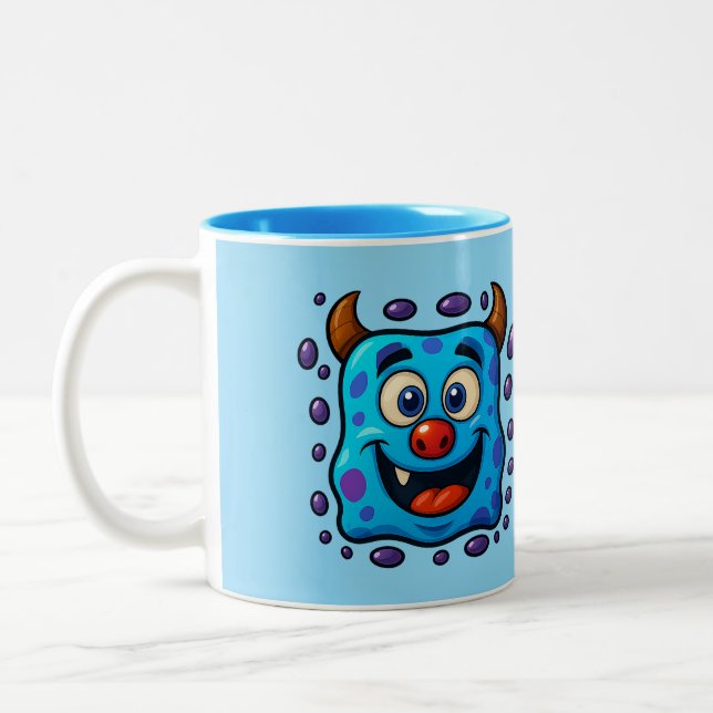 Caffeine Monster Two-Tone Coffee Mug (Left)