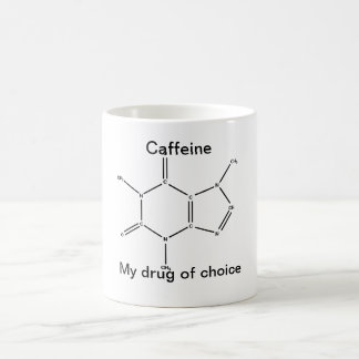 Caffeine: my drug of choice coffee mug