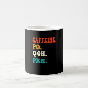 Caffeine Po Q4h Prn Shirt Funny Nurse Nursing Vint Coffee Mug