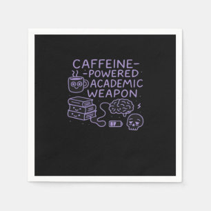 Caffeine-Powered Academic Weapon Classic Napkin