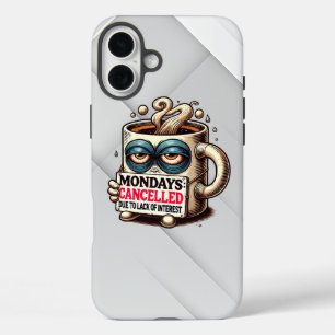 Caffeine Rebellion iPhone 16 Plus Case