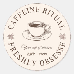 Caffeine Ritual Coffee Cup Sticker