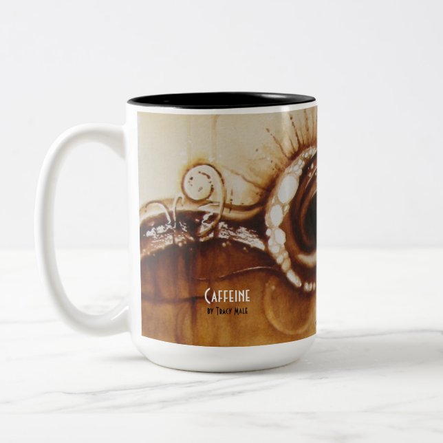 Caffeine Two-Tone Coffee Mug (Left)