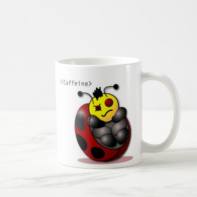 CaffeineLadyBugs Coffee Mug (Right)