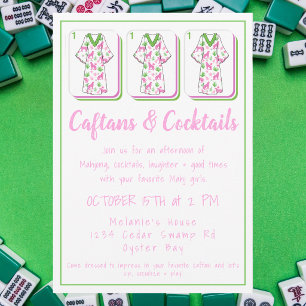 Caftans & Cocktails Mahjong Party / Ladies Mahj  Invitation