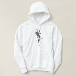 Cage Black White Abstract Tribal Tattoo Art Hoodie
