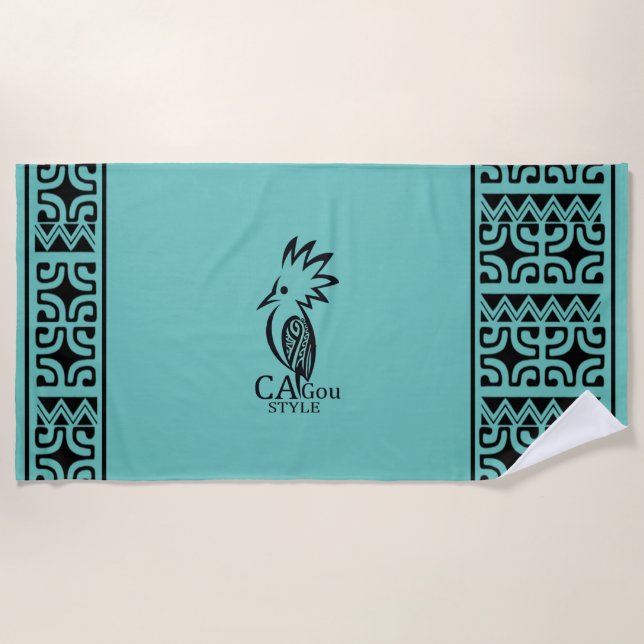 Cagou Style Beach Towel (Front)