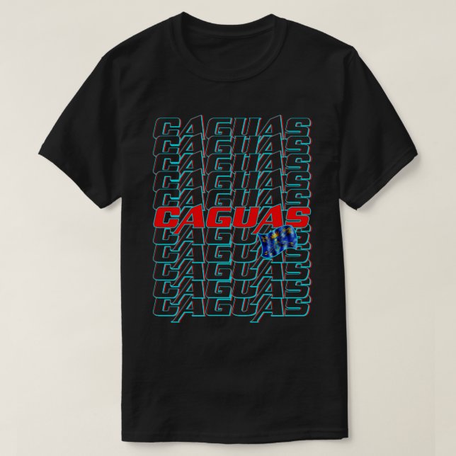 Caguas Cascade text T-Shirt (Design Front)