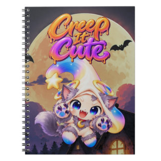 Cahier Spirale Zessi - "Creep It Cute" Halloween Notebook