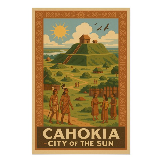 Cahokia – Ancient City of the Mounds Poster (Front)