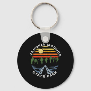 Cahokia Mounds State Park Illinois Forest Camping Key Ring