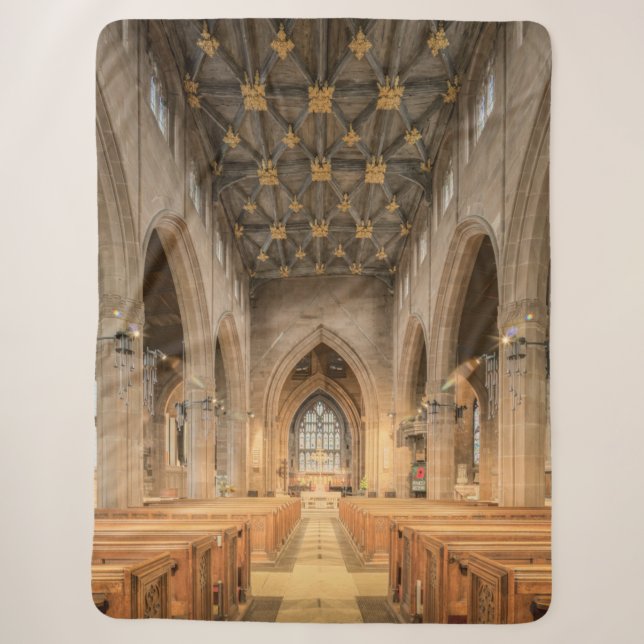CAHTEDRAL INTERIOR SHERPA BLANKET (Front)