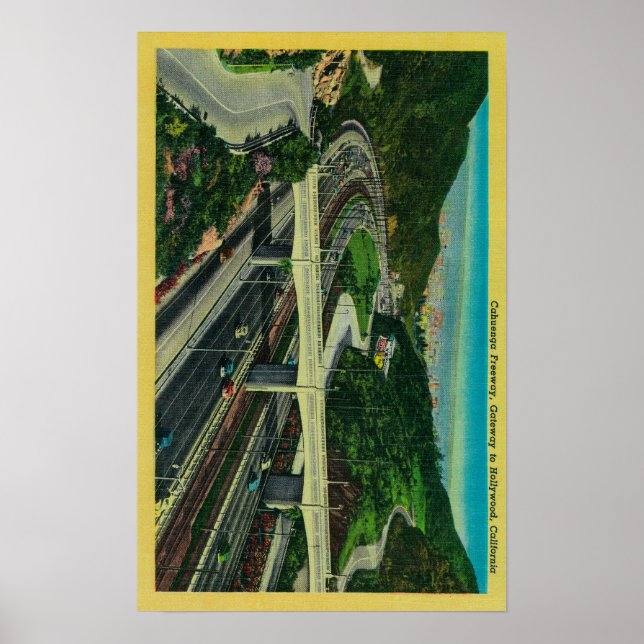 Cahuenga Freeway, Gateway to Hollywood Poster (Front)