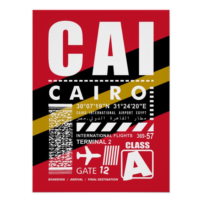 CAI Cairo Airport Poster (Front)