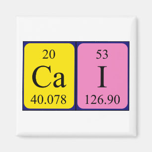 Cai periodic table name magnet