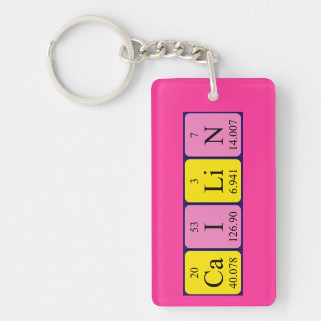 Cailin periodic table name keyring (Front)