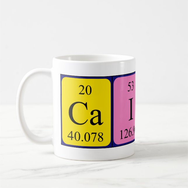 Cailin periodic table name mug (Left)