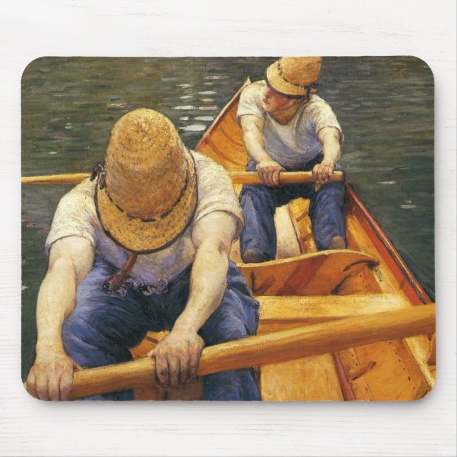 Caillebotte: Boaters Rowing on the Yerres Mouse Pad (Front)