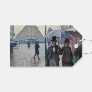 Caillebotte - Happy New Year / Paris; Rainy Day Gift Tags