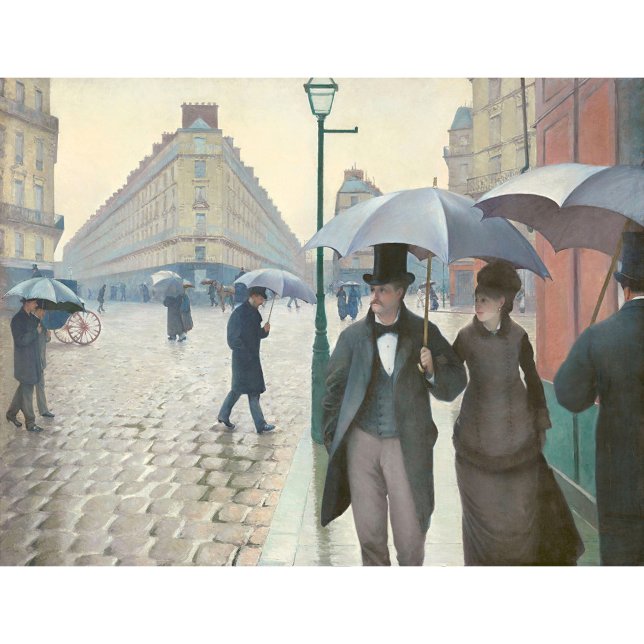 Caillebotte Paris street in rainy weather CC0706 Poster (Creator Uploaded)