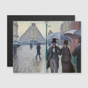 Caillebotte - Paris Street Rainy Day Magnetic Card