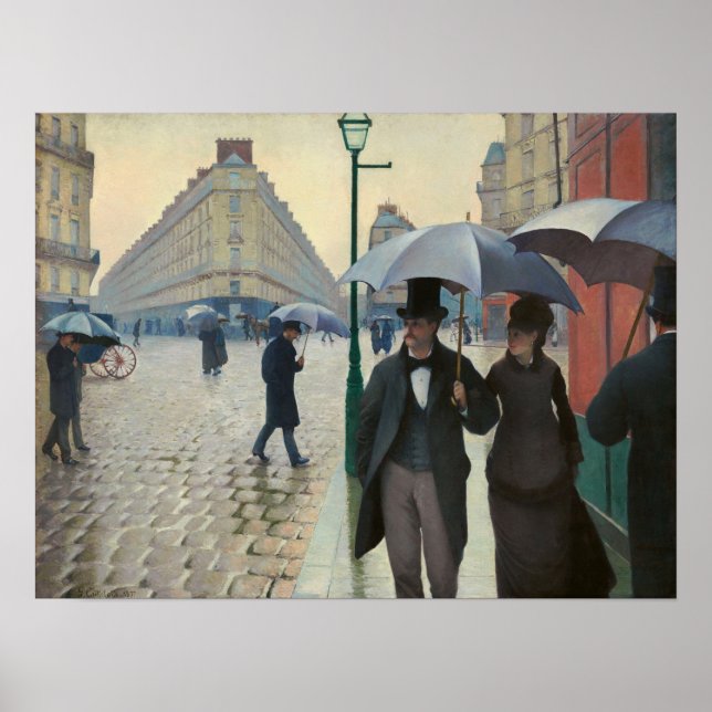 Caillebotte - Paris Street Rainy Day Poster (Front)